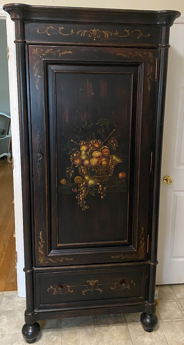 Paint Decorated Cupboard/Storage Cabinet