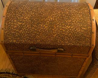 Leopard Print Dome Top Trunk