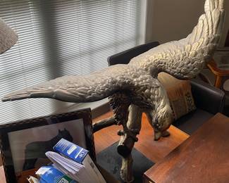 Large Solid Brass Eagle