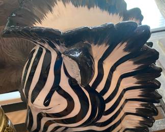 Fitz & Floyd Zebra Planter