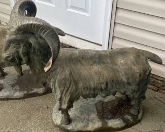 Large Bronze Goats