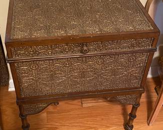 North African Themed Storage Chest with Legs