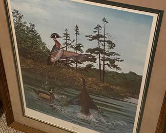 Ray Harm Signed "Wood Duck" Print