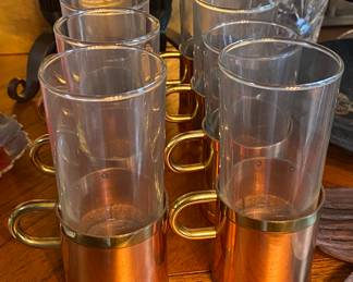 Mid-century Copper Buechler Irish Coffee Cups