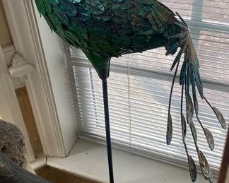 Peacock Yard Art