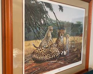 Signed Ray Harm "Cheetah" Print