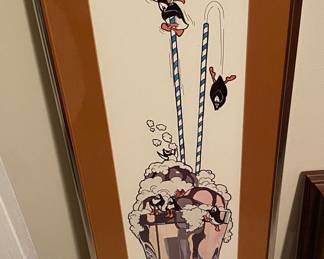Robert Marble Signed and Numbered "Super Soda" Print