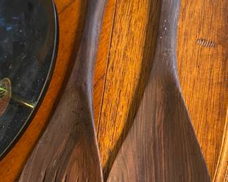 Carved African Wooden Spoon and Fork Sets