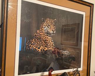 Charles Frace' Signed "Jaguar" Print
