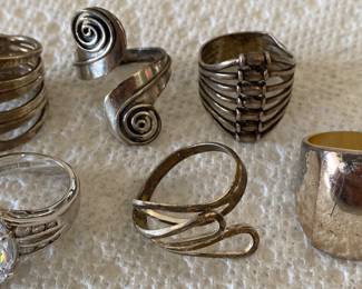 Assorted Sterling Rings