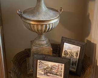 Ornate End Tables and Lamps