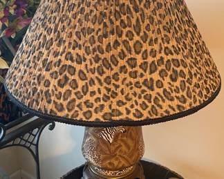 Zebra/Cheetah Themed Lamp