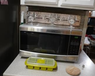 microwave, kitchen