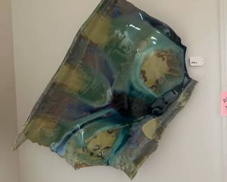 F83 - $95. Signed. Believed to be NC Potter. Wall Hanging. Measures 23" x 22"