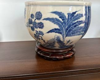 F29 - $95 Blue & White Porcelain.  Measures  10.5" Wide x 9" Tall