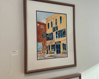 F55 - $40. Tony Pandolfini.  Original Watercolor. Measures 17.25' Wide x 21.5" Tall