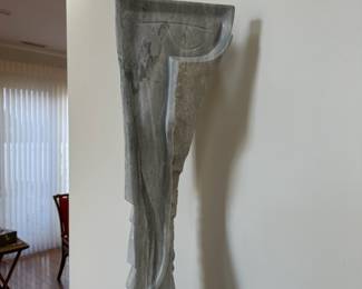 F2 - $1400. Large Signed William Moore Garden Sculpture (Chatham Co. Artist). Has only been used in the house currently.  Measures 10" Wide x 41" Tall. 