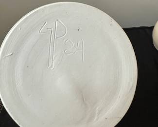 F74 - $15. Pottery with Lid. 