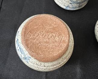 F71 - $20. 3 Pc. Gerding Pottery. 2 cups. 1 mug. 