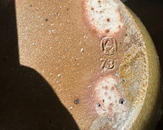 F27 - $250. Gorgeous Mark Hewitt Pottery Floor Vase.  73rd Firing. Large Floor Vase measures  11.5" Wide x 19" Tall