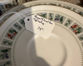 F148 - $75. Royal Doulton Tapestry China. 