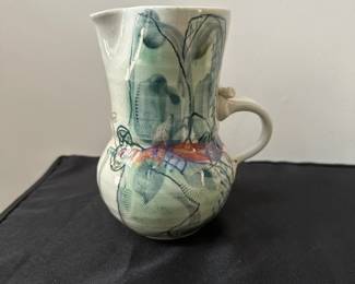 F70 - $20. Jim Reno Pottery Pitcher. 