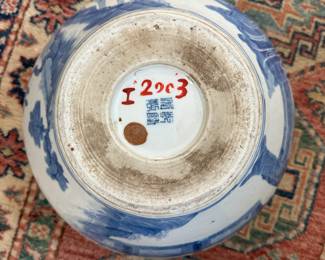 F29 - $95 Blue & White Porcelain.  Measures  10.5" Wide x 9" Tall