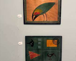 F89 - $20 Each. Measures 16" x 11.5". Kakadu Paintings Signed. 