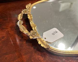 F114 - $35. Mirrored Vanity Tray. 
