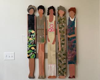 F12 - $100. Local Artist - Unsigned. Measures 32" wide x 48" tall. 