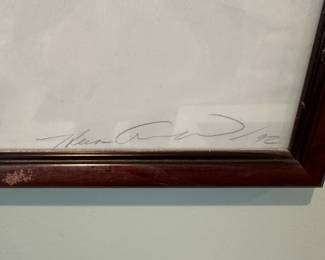 F9 - $45. Signed Print Titled "Opening". Measures 23.5" x 27"