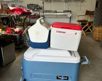 F144 - $10 - Big Igloo / $5 Coleman / $4 Small Igloo