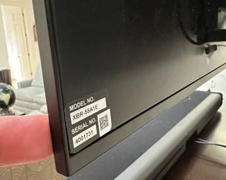 F54 - $75. Sony 55" TV. Model XBR-55A1E. Wall Mount Not Included.  