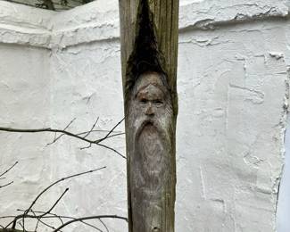 F140 - $75 - Man in the Cedar Tree Sculpture 