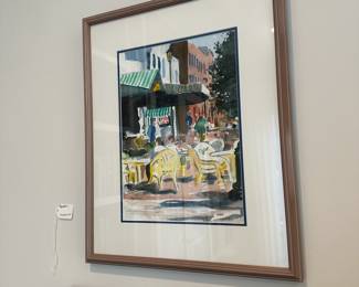 F57 - $40. Tony Pandolfini Original Watercolor.  Measures 17.25' Wide x 21.5" Tall