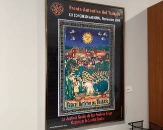 F125 - $20. Framed Poster. Measures 16.5" x 24". 