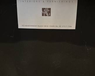 F129 - $150. Set of 4. David Francis Rattan Dinner Chairs. Have plaques on frame. All in sturdy condition - but they do show some wear.  Measure 22.5" Wide x 24" Deep x 37.5" T