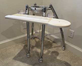 F124 - $150. Igo Desk. Measures 29" wide  x 30" deep x 31" tall. 