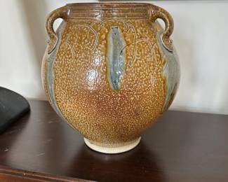 F3 - $125. Mark Hewitt Pottery. 73rd firing 2007. Measures 11" wide x 12" tall. Large Opening. 
