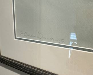 F95 - $65. Original Watercolor. Signed "P Calabrese Machiorlete". Measures 28.75" x 21.5"