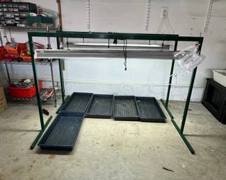 F132 - $35 each. 2 Available. Jump Start Grow Light Systems. Measures 50" w x 19" deep x 34" tall. 