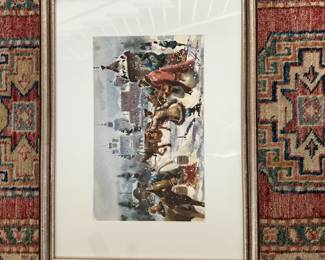 F51 - $35. Original Watercolor. Signed. Measures 17.5" x 13". 