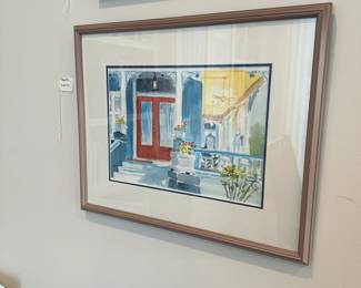 F58 - $40. Tony Pandolfini Original Watercolor. Measures 21.25" Wide  x 17.25" Tall