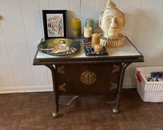 Asian bar cart