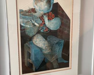 SIGNED AND NEMBERED LITOGRAPH BY ALVAR SUNOL