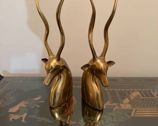 	#67	Jack Housman brass deer bookends	 $45.00 				