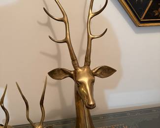 	#68	Brass stag head 28"H	 $60.00 				