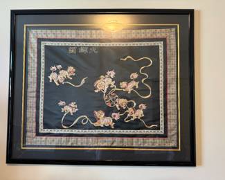	#66	Framed silk tapestry	 $60.00 				