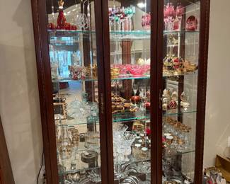 	#17	Lighted curio cabinet 15x52x81	 $200.00 				