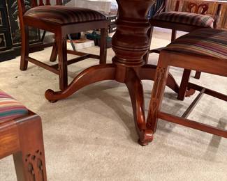 	#1	Dining table with 4 chairs and 1 leaf 52-76x52x29	 $150.00 				